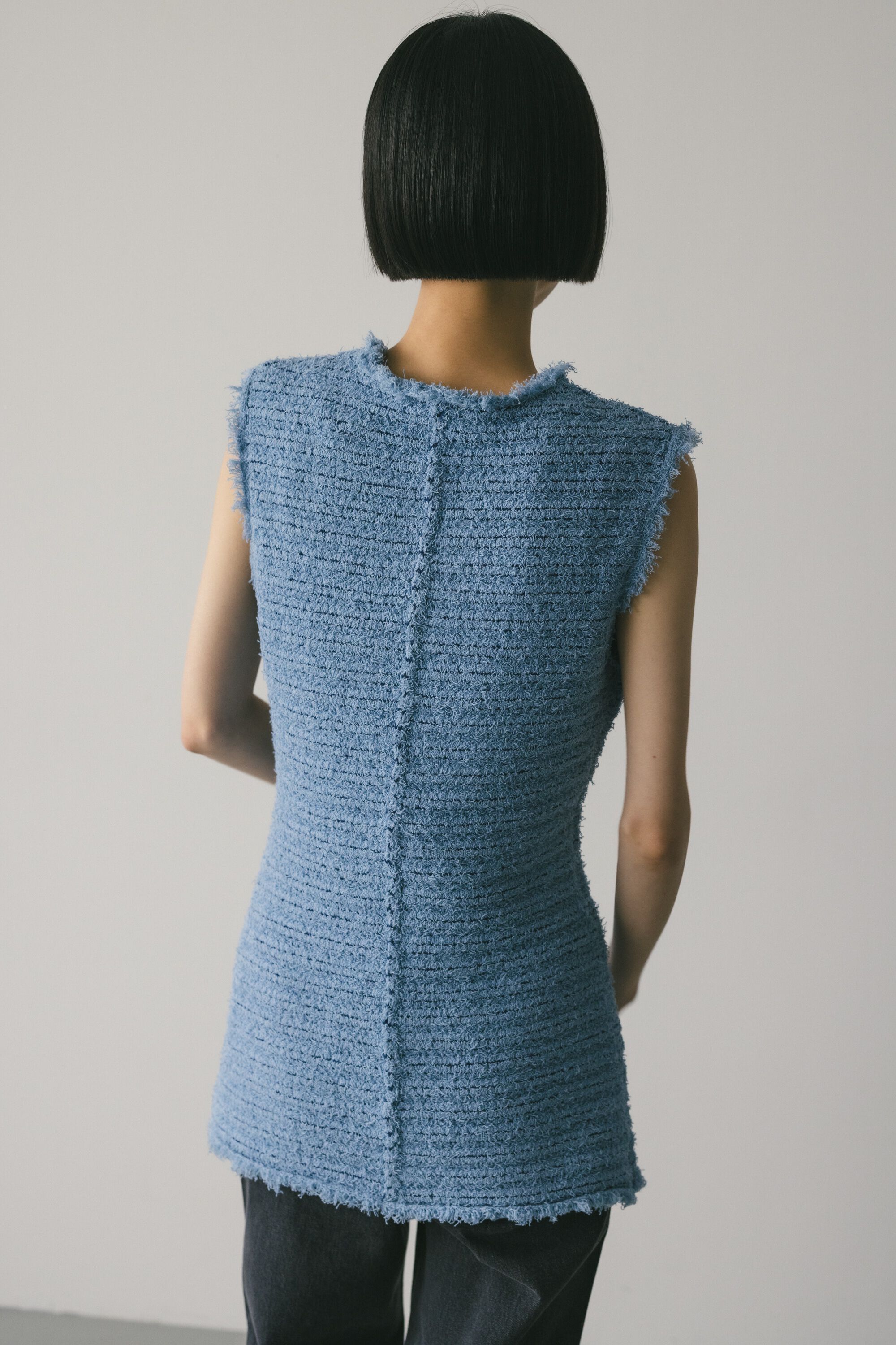 STYLEMIXER「ツイードニットトップ」|タンクトップ|