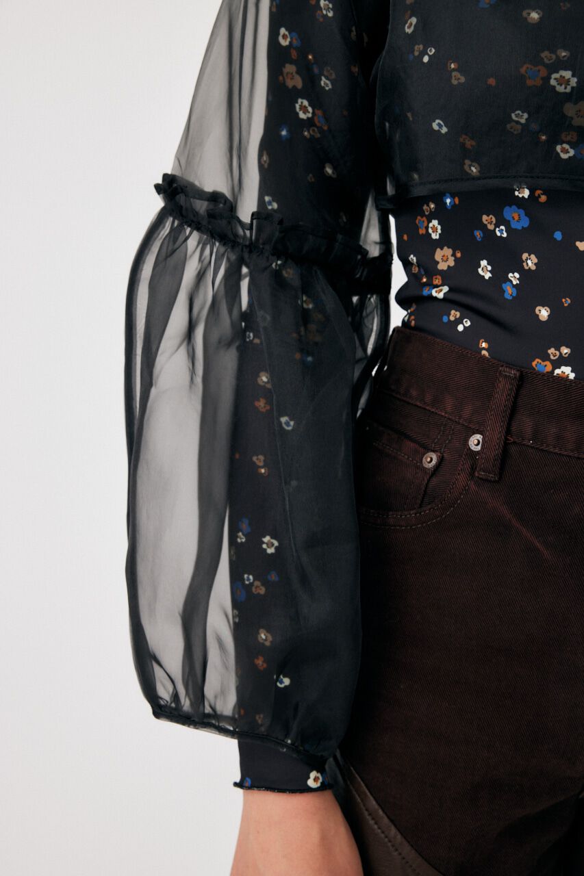 MOUSSY「LAYERED SHEER トップス」|Tシャツ・カットソー|