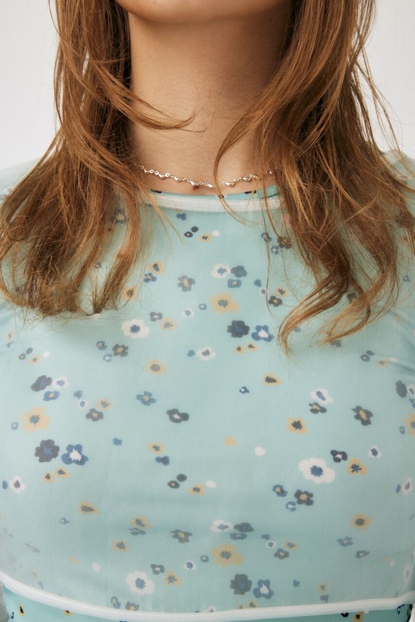 MOUSSY「LAYERED SHEER トップス」|Tシャツ・カットソー|