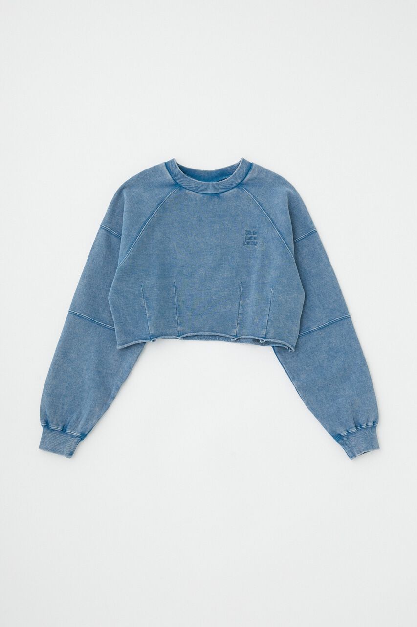 MOUSSY「GARMENT DYE CUT OFF プルオーバー」|パーカー|NVY