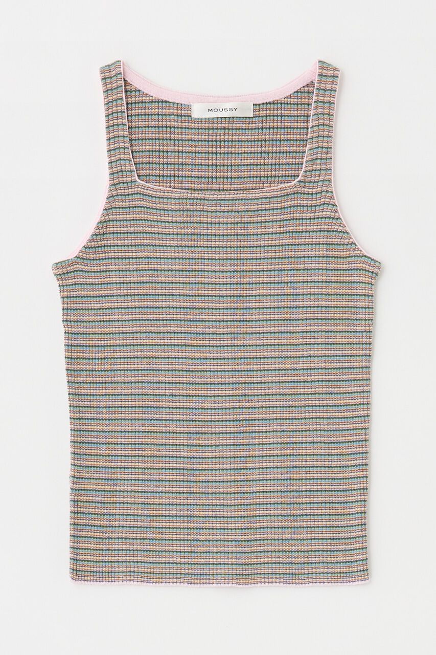 MOUSSY「THIN BORDER タンク」|タンクトップ|