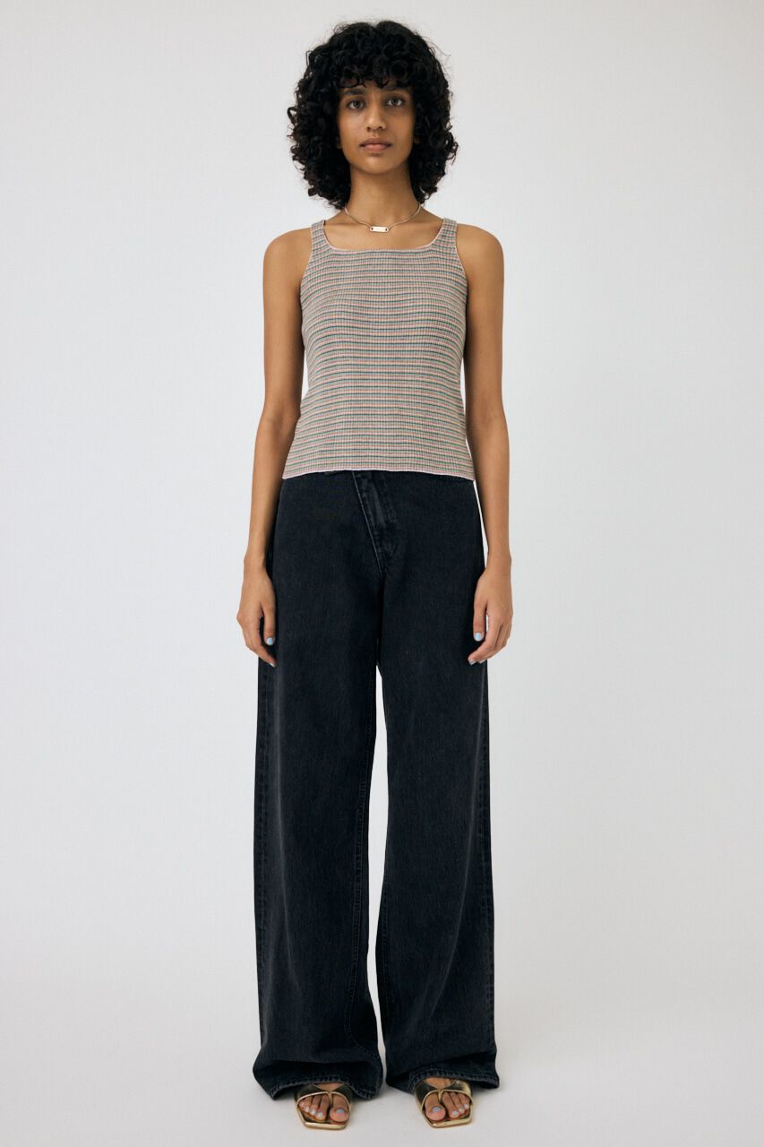 MOUSSY「THIN BORDER タンク」|タンクトップ|