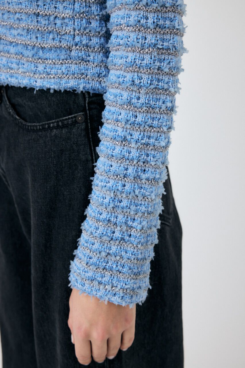 MOUSSY「TWEEDY ニットカーディガン」|ニット・セーター|