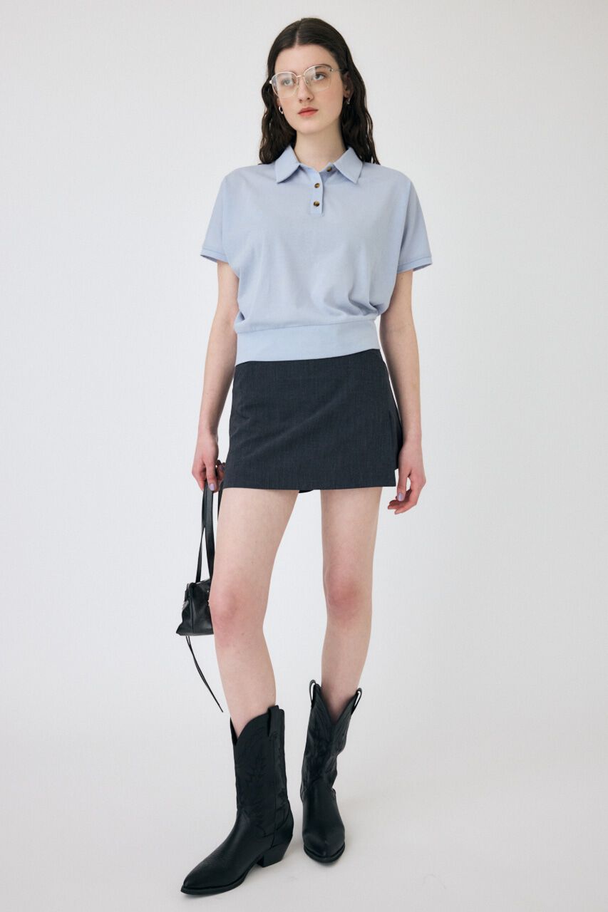 MOUSSY「SHEER LOOSE ポロ TEE」|Tシャツ・カットソー|