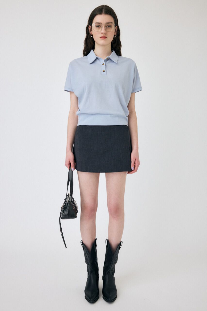 MOUSSY「SHEER LOOSE ポロ TEE」|Tシャツ・カットソー|