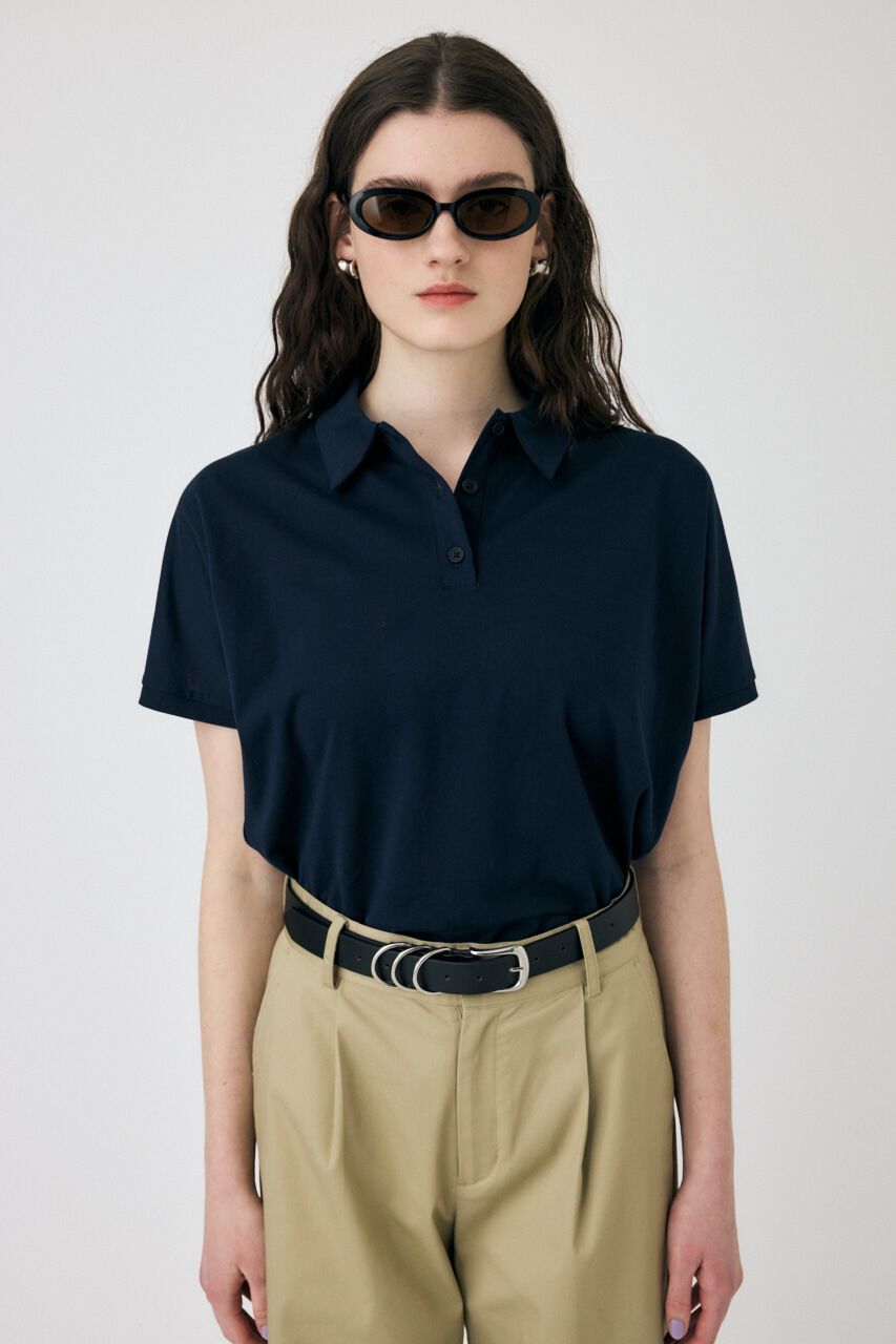 MOUSSY「SHEER LOOSE ポロ TEE」|Tシャツ・カットソー|