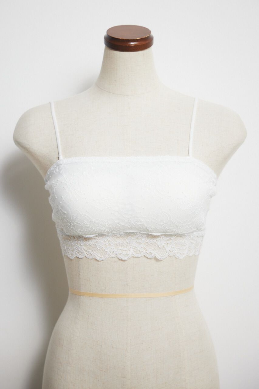 rienda「レースホルタークロップドTOP」|その他|WHT