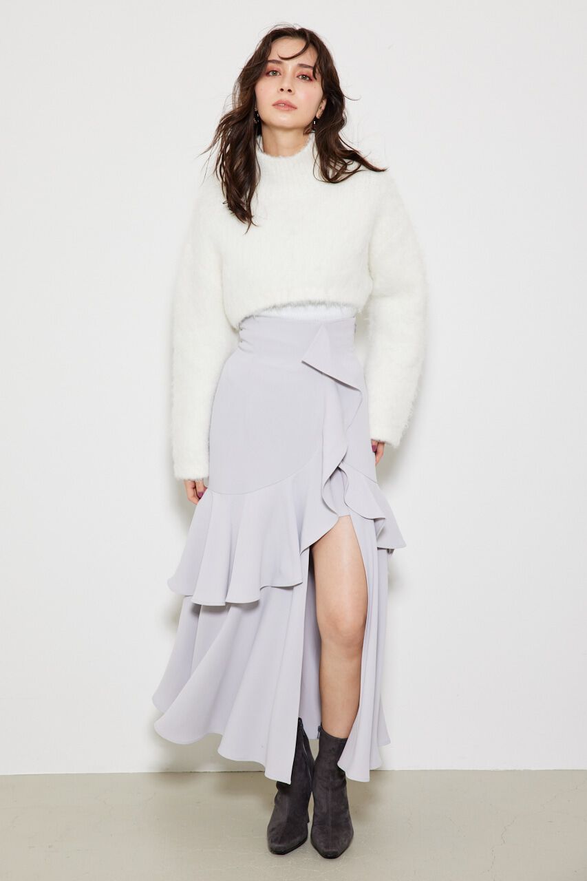 rienda「フリルスリットH/WSSPT」|その他|L/GRY1