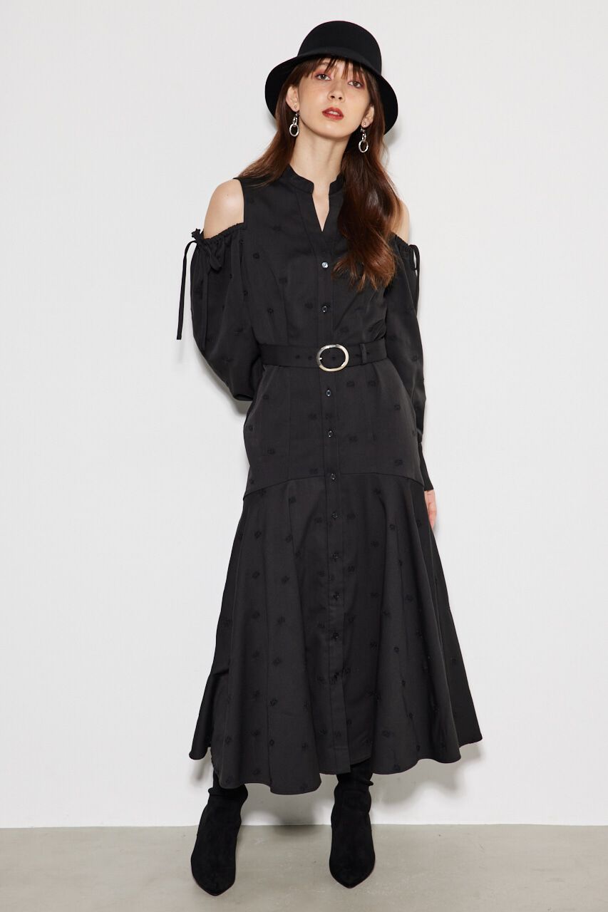 rienda「エンブロイダリーロゴフレアOP」|ワンピース|