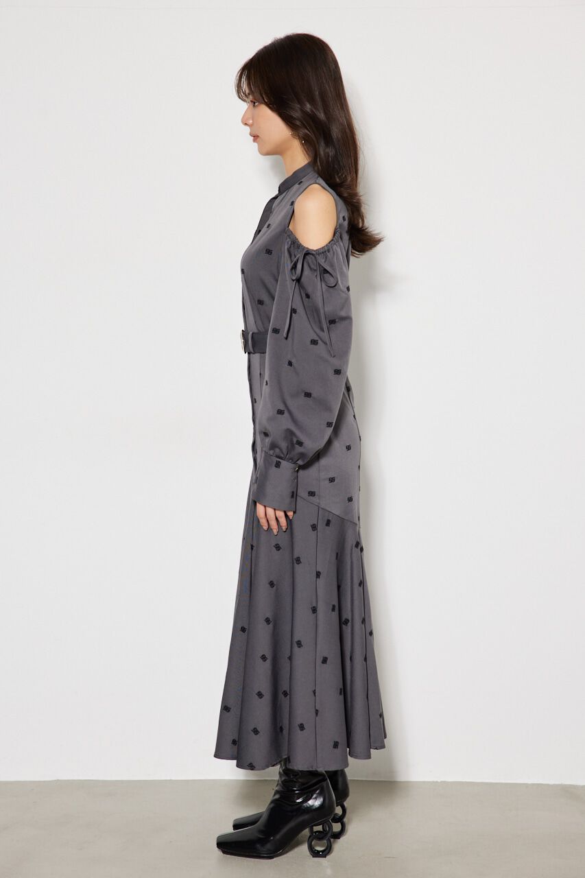 rienda「エンブロイダリーロゴフレアOP」|ワンピース|