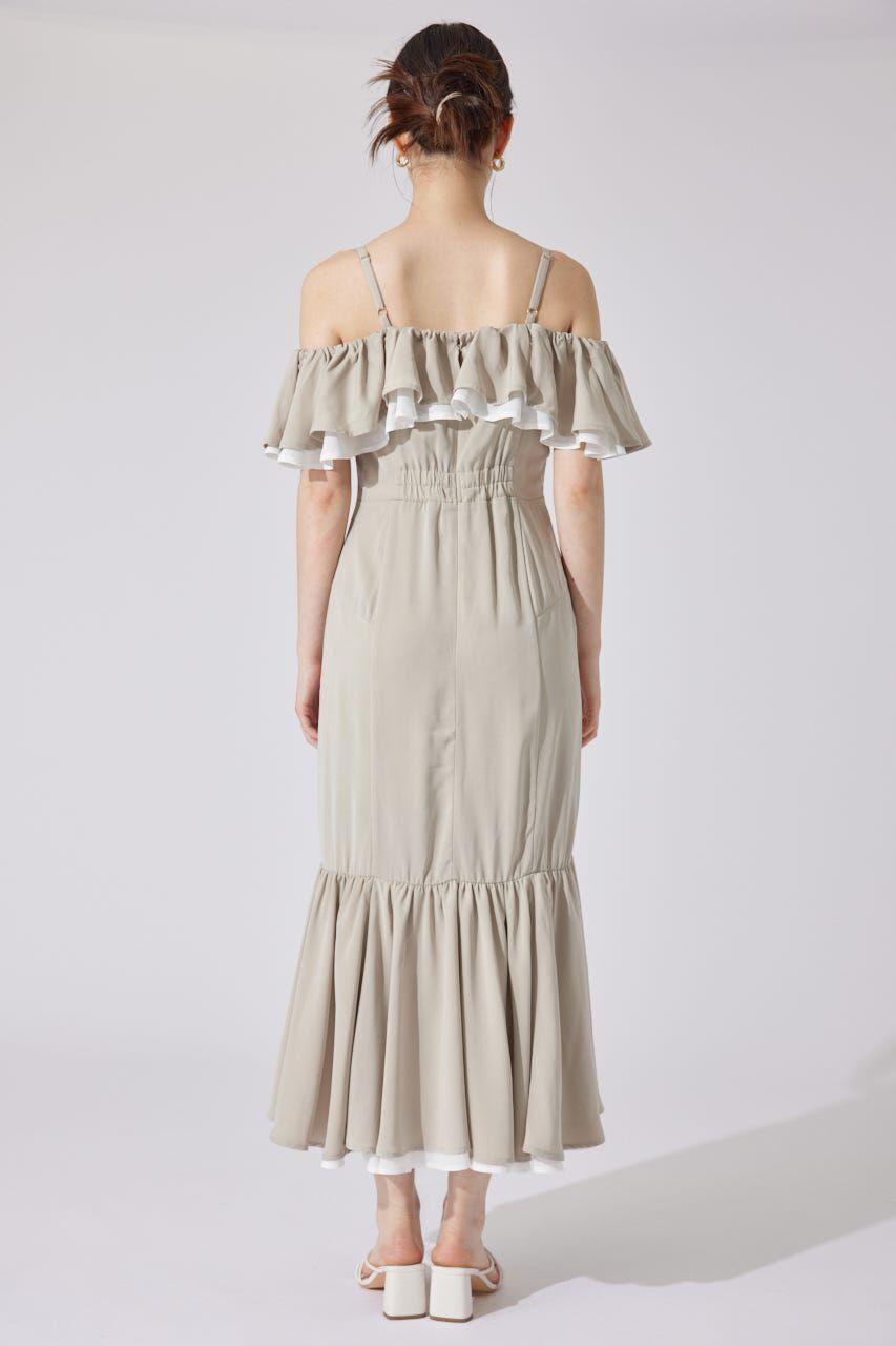 rienda「バイカラーオフショルマーメイドワンピース」|ワンピース|