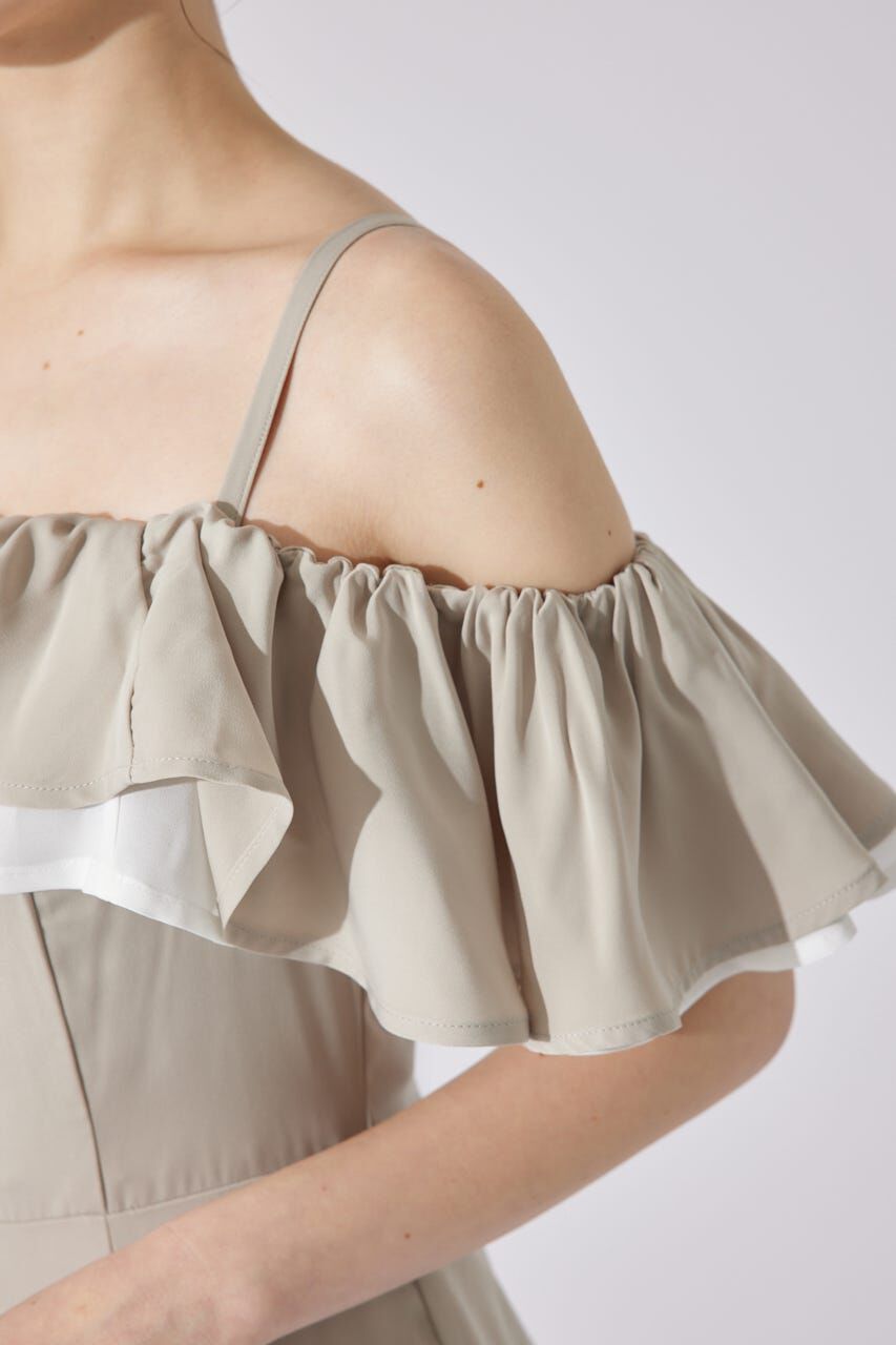 rienda「バイカラーオフショルマーメイドワンピース」|ワンピース|