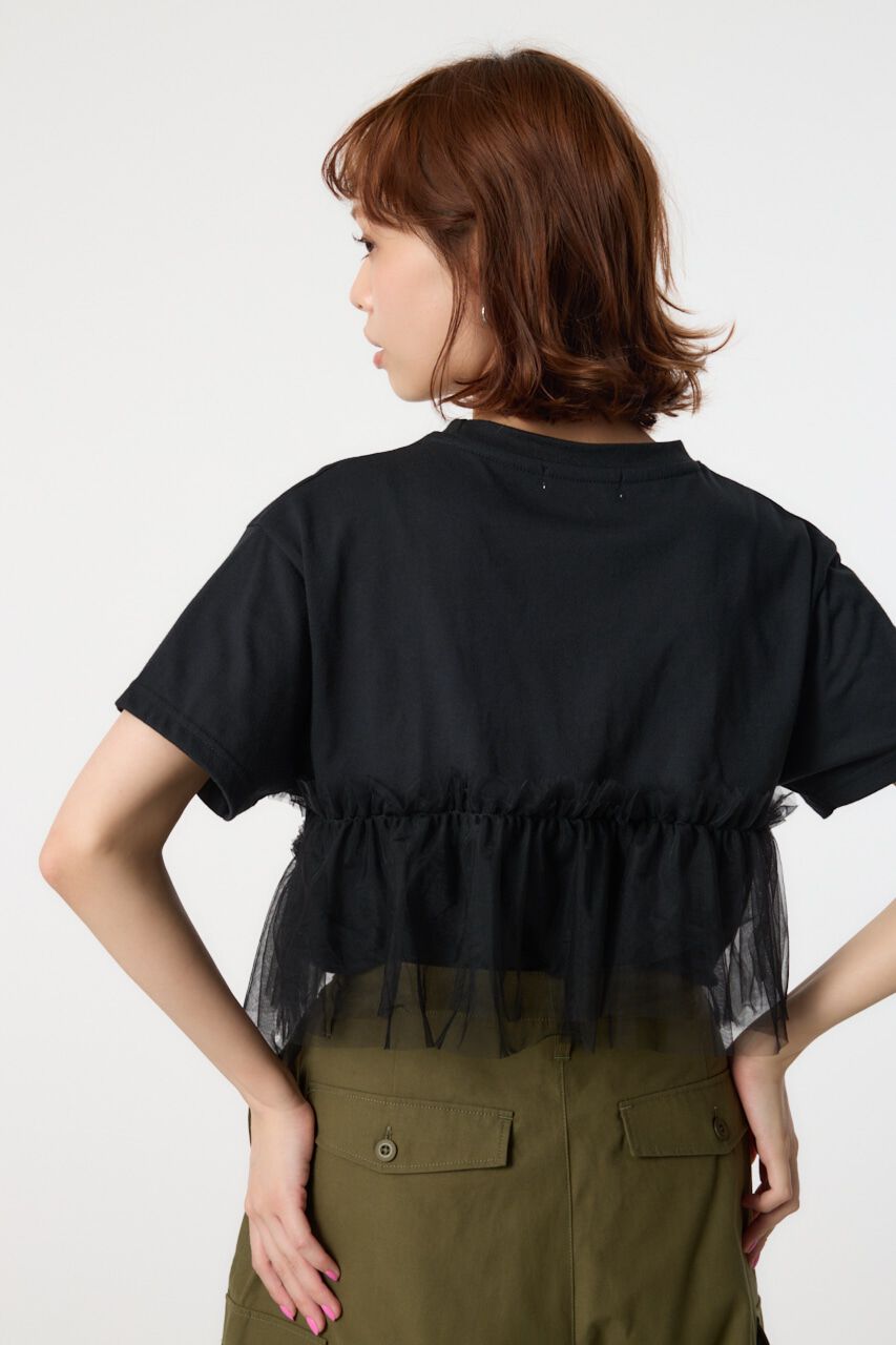 RODEO CROWNS「チュールドッキングTシャツ」|Tシャツ・カットソー|