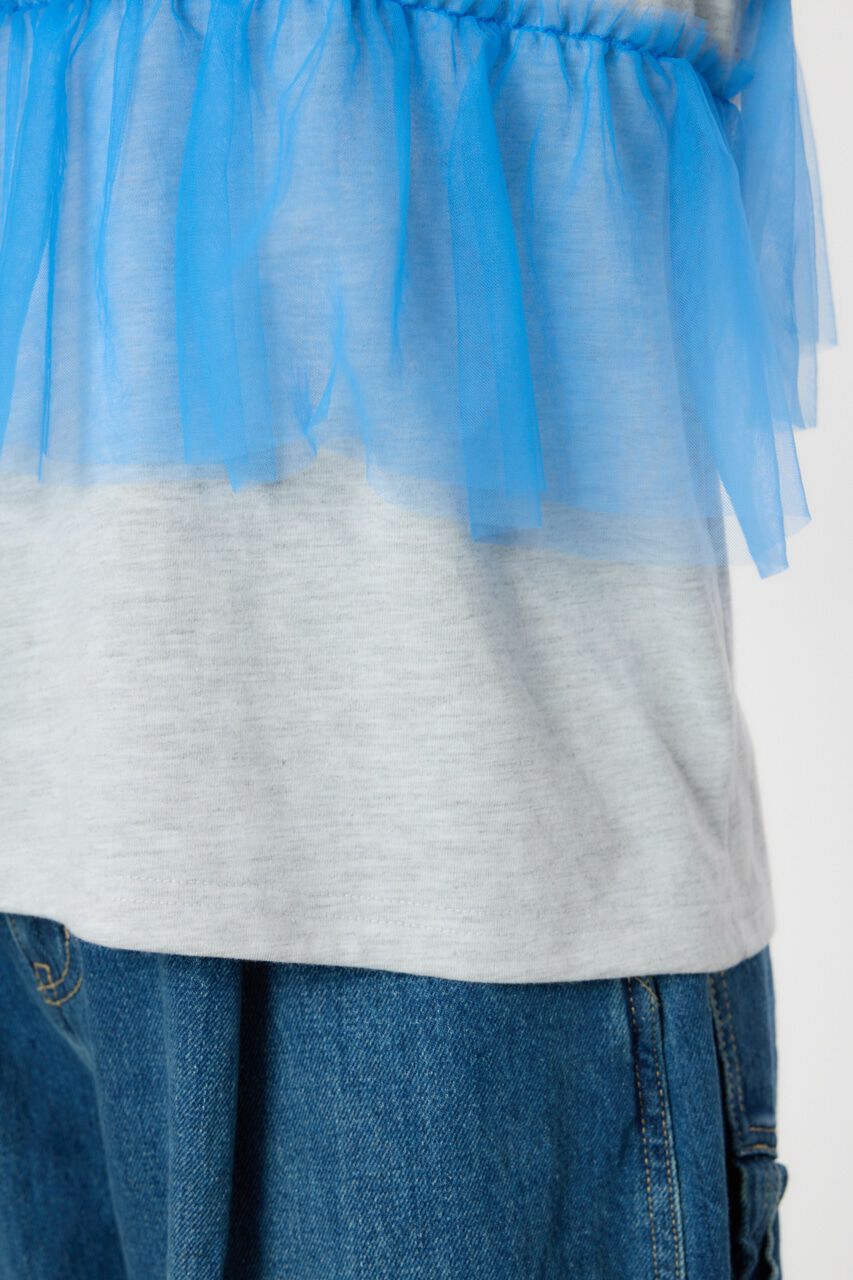 RODEO CROWNS「チュールドッキングTシャツ」|Tシャツ・カットソー|