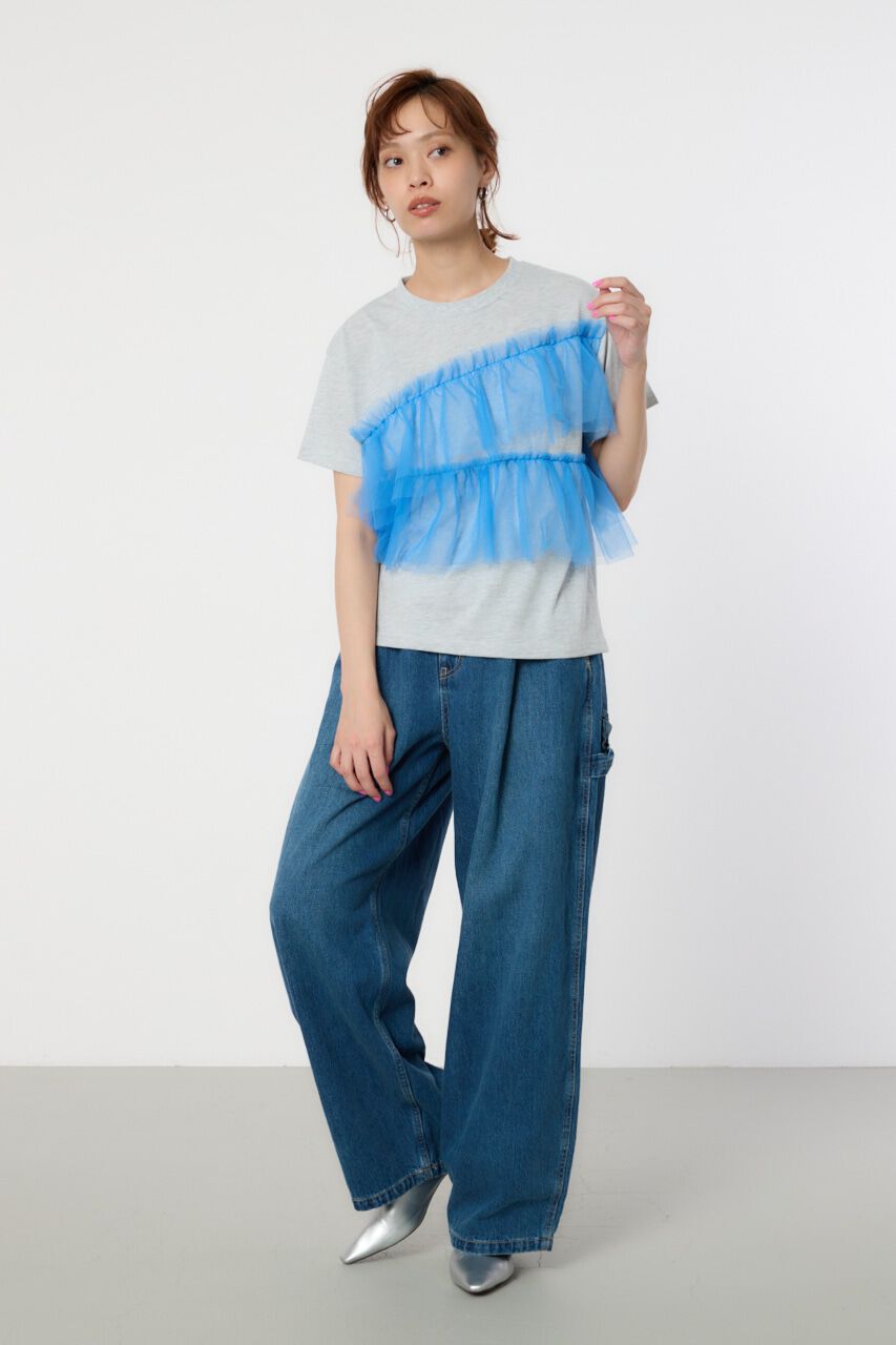 RODEO CROWNS「チュールドッキングTシャツ」|Tシャツ・カットソー|