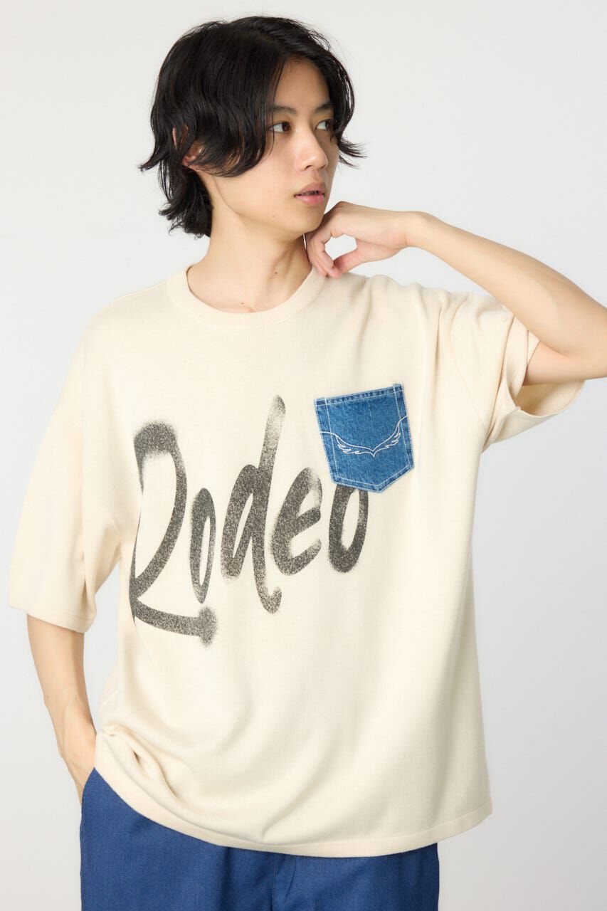 RODEO CROWNS「メンズスプレーロゴニットトップス」|ニット・セーター|IVOY3