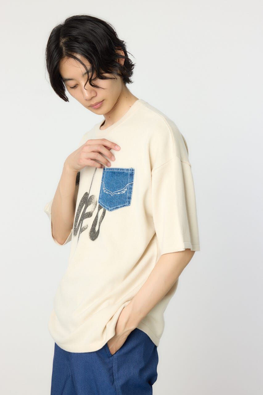 RODEO CROWNS「メンズスプレーロゴニットトップス」|ニット・セーター|