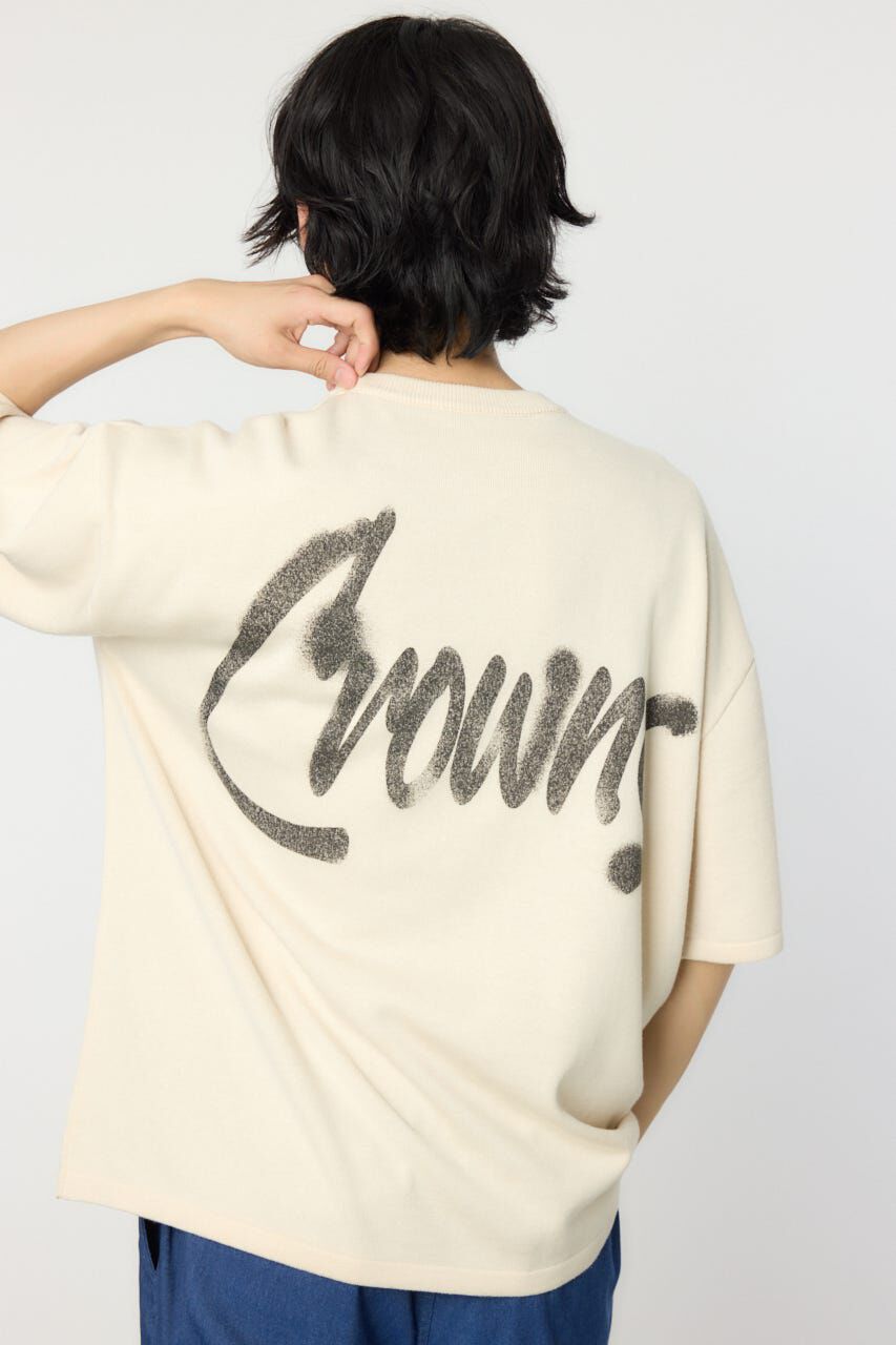 RODEO CROWNS「メンズスプレーロゴニットトップス」|ニット・セーター|