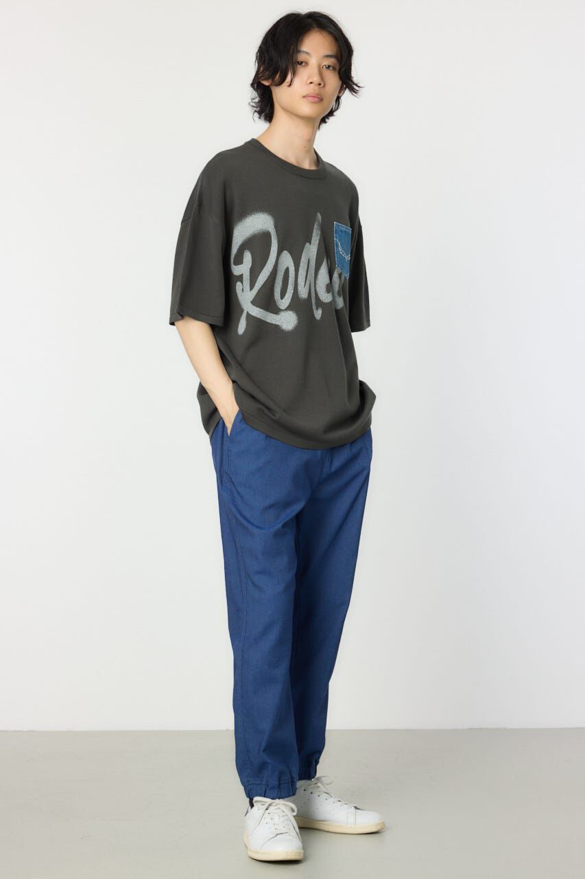 RODEO CROWNS「メンズスプレーロゴニットトップス」|ニット・セーター|