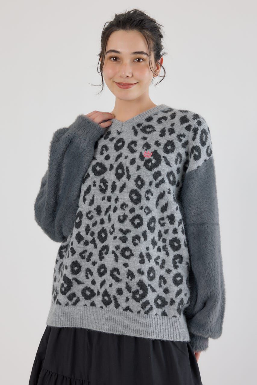 RODEO CROWNS「アームシャギーニットトップス」|ニット・セーター|柄GRY5