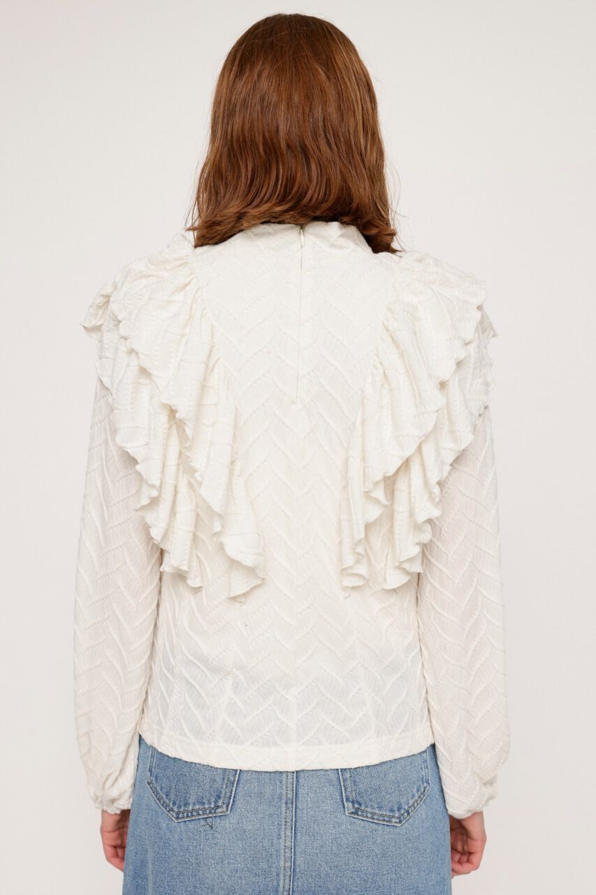 SLY「ラッフルカットレーストップス」|Tシャツ・カットソー|