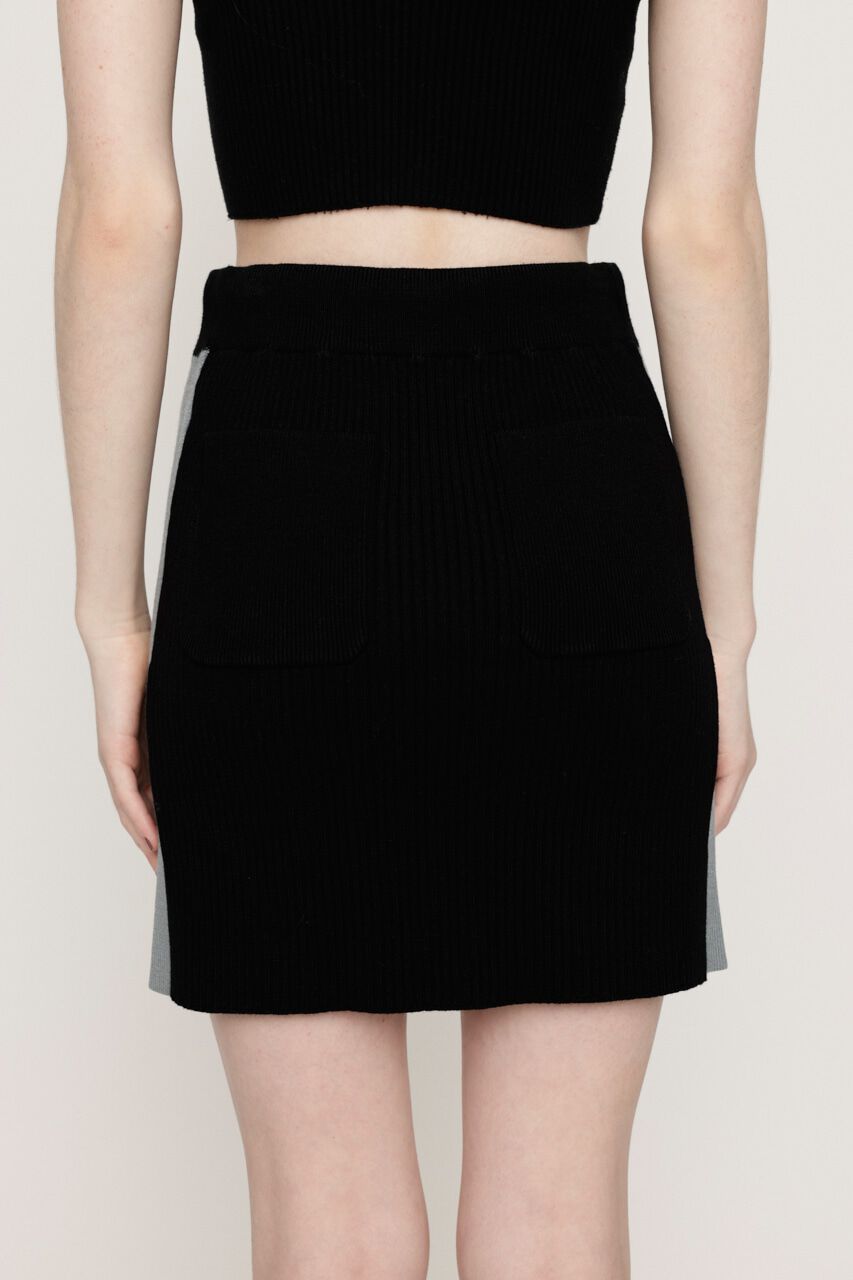 SLY「KNIT TRACK SIDE LINE ショートスカート」|スカート|