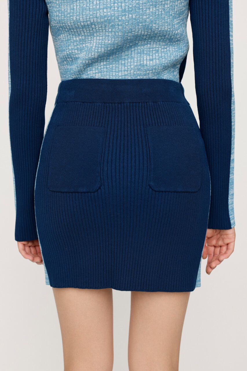 SLY「KNIT TRACK SIDE LINE ショートスカート」|スカート|