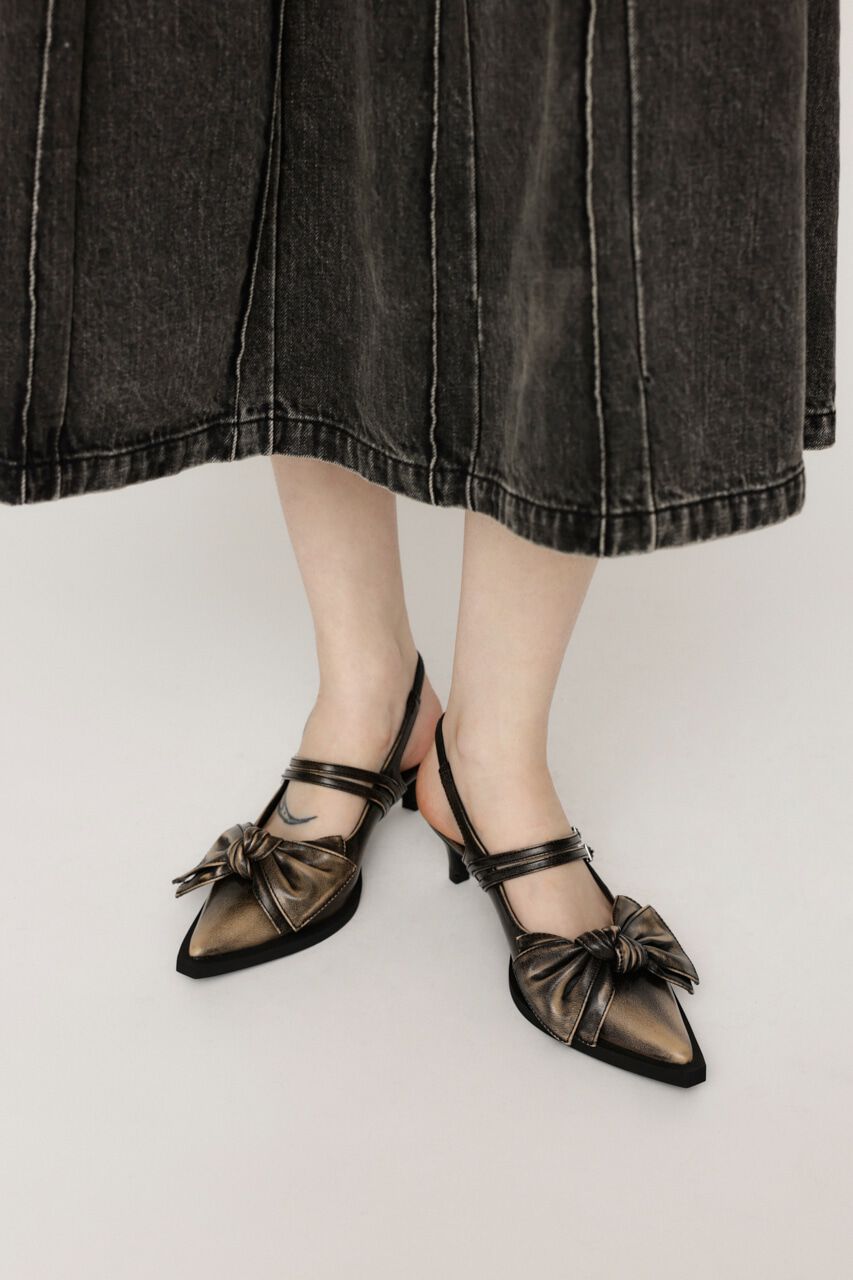 SLY「RIBBON DESIGN POINTED サンダル」|サンダル|