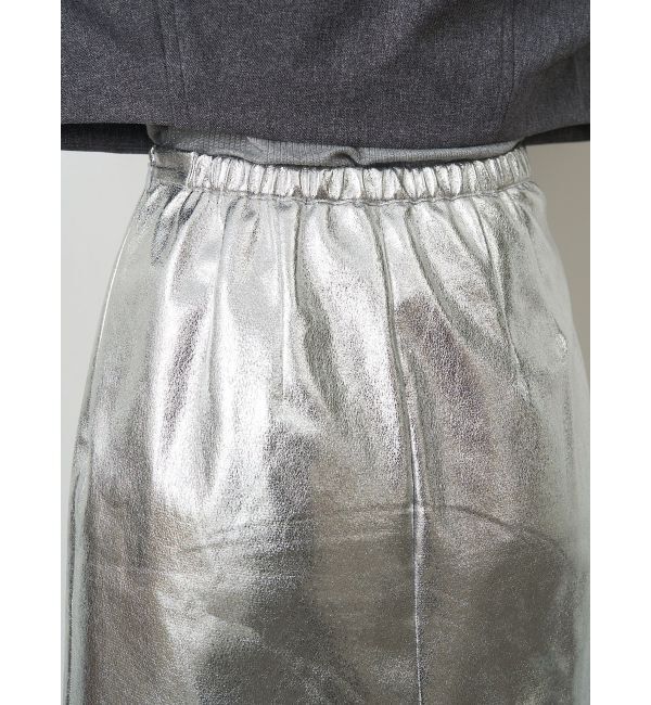 ELENDEEK「SHEER LAYERED METALLIC SK」|スカート|