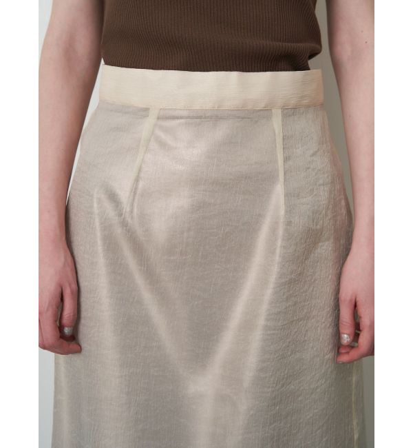 ELENDEEK「SHEER LAYERED METALLIC SK」|スカート|
