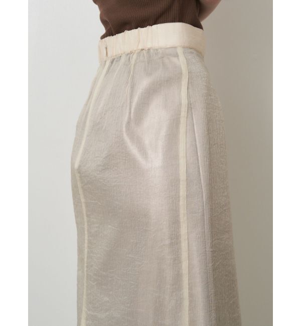 ELENDEEK「SHEER LAYERED METALLIC SK」|スカート|