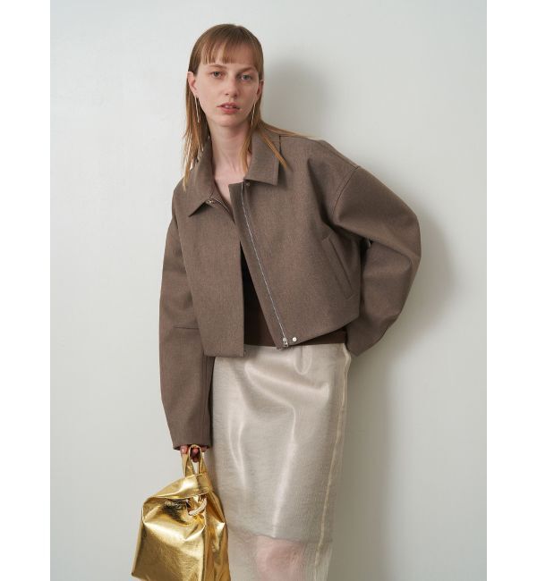 ELENDEEK「SHEER LAYERED METALLIC SK」|スカート|