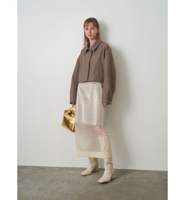 ELENDEEK「SHEER LAYERED METALLIC SK」|スカート|