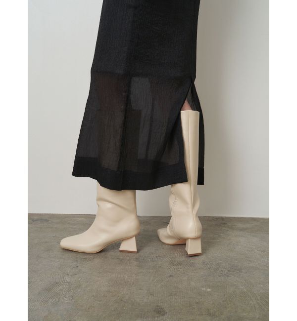 ELENDEEK「SHEER LAYERED METALLIC SK」|スカート|