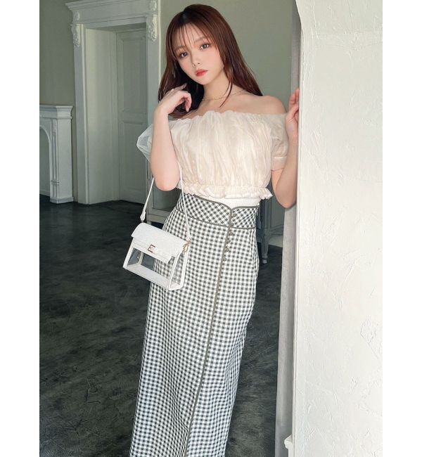 RESEXXY「ボリュームドッキングオフショルニットトップス」|ニット・セーター|