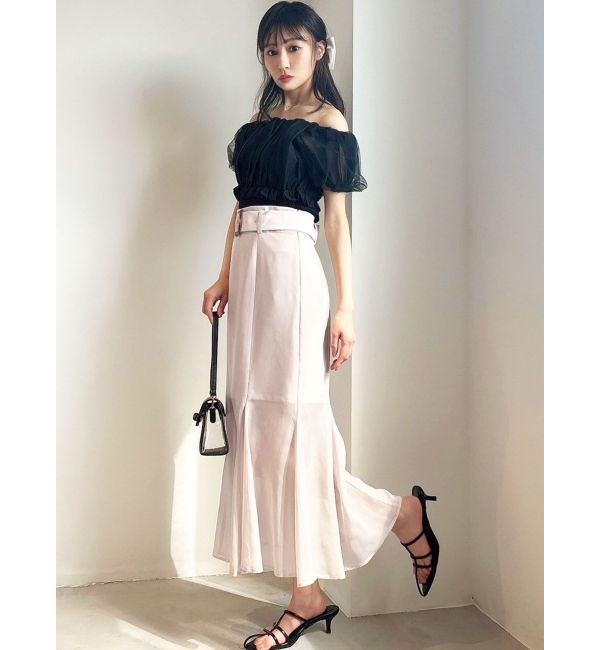 RESEXXY「ボリュームドッキングオフショルニットトップス」|ニット・セーター|