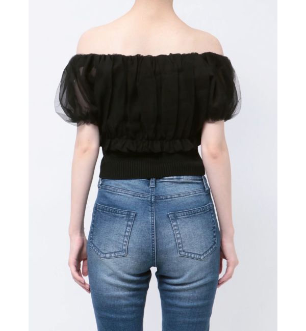 RESEXXY「ボリュームドッキングオフショルニットトップス」|ニット・セーター|