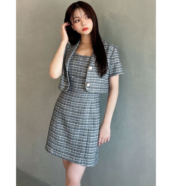 RESEXXY「ツイードミニワンピース【セットアップ着用可能】」|ワンピース|