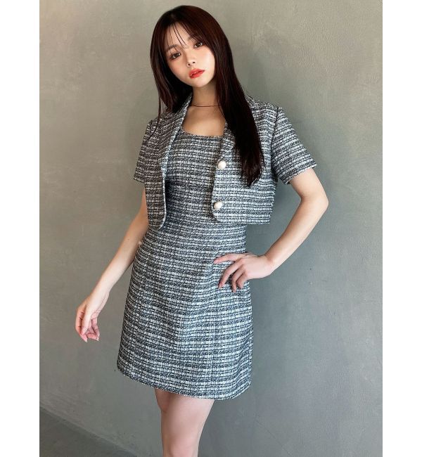 RESEXXY「ツイードミニワンピース【セットアップ着用可能】」|ワンピース|