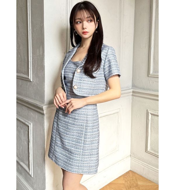 RESEXXY「ツイードミニワンピース【セットアップ着用可能】」|ワンピース|