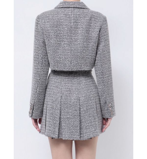 RESEXXY「ツイードクロップドジャケット【セットアップ着用可能】」|テーラードジャケット|