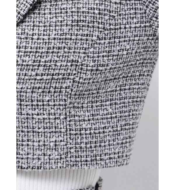 RESEXXY「ツイードクロップドジャケット【セットアップ着用可能】」|テーラードジャケット|