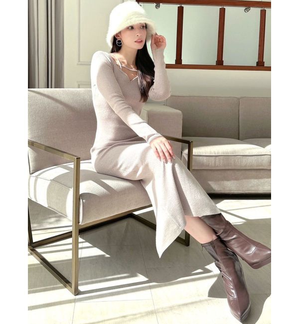 RESEXXY「ナローストラップリブワンピース」|ワンピース|