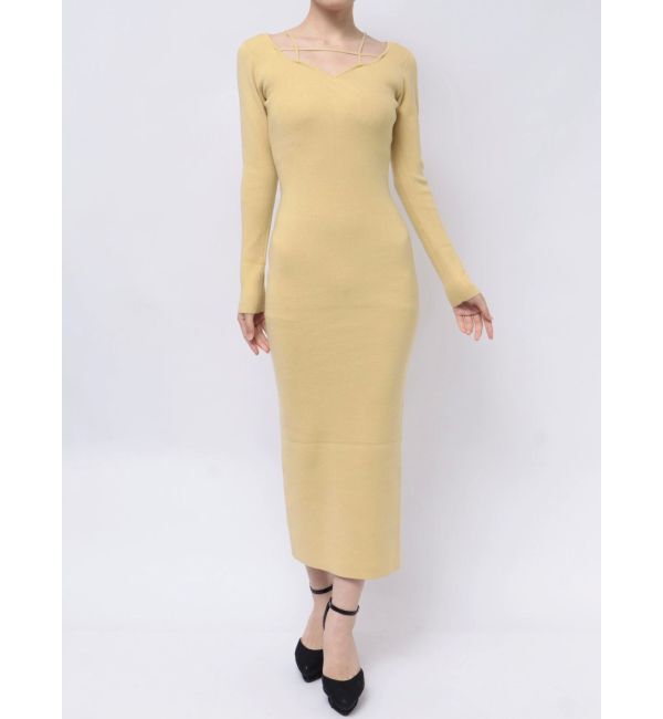 RESEXXY「ナローストラップリブワンピース」|ワンピース|