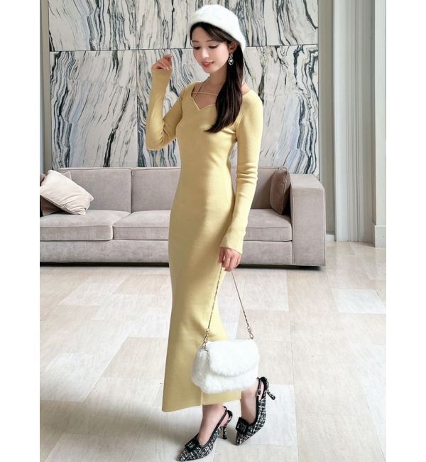 RESEXXY「ナローストラップリブワンピース」|ワンピース|