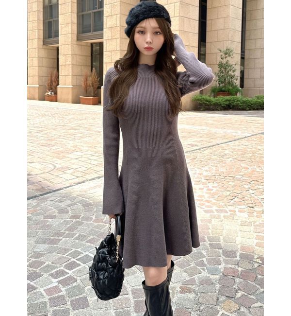 RESEXXY「ラグランスリーブニットワンピース【S】」|ワンピース|