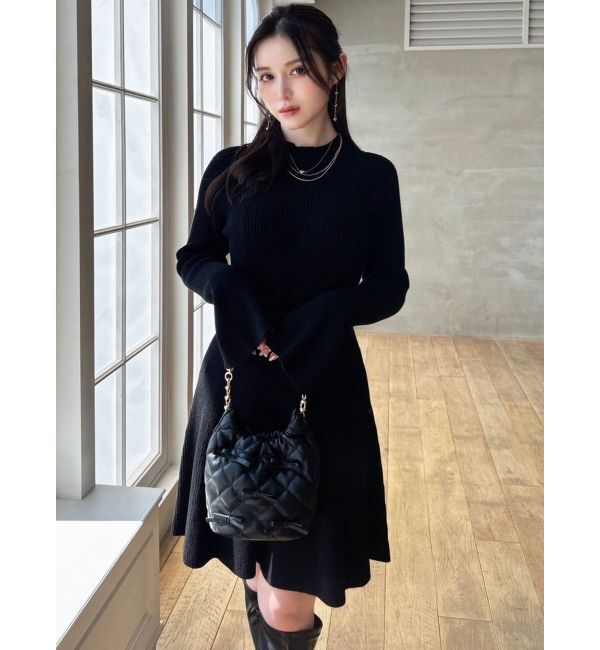 RESEXXY「ラグランスリーブニットワンピース【S】」|ワンピース|