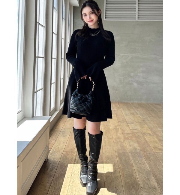 RESEXXY「ラグランスリーブニットワンピース【S】」|ワンピース|