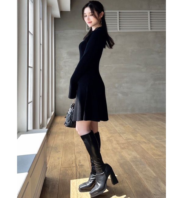 RESEXXY「ラグランスリーブニットワンピース【S】」|ワンピース|