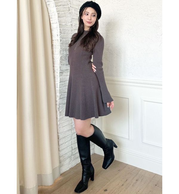 RESEXXY「ラグランスリーブニットワンピース【S】」|ワンピース|